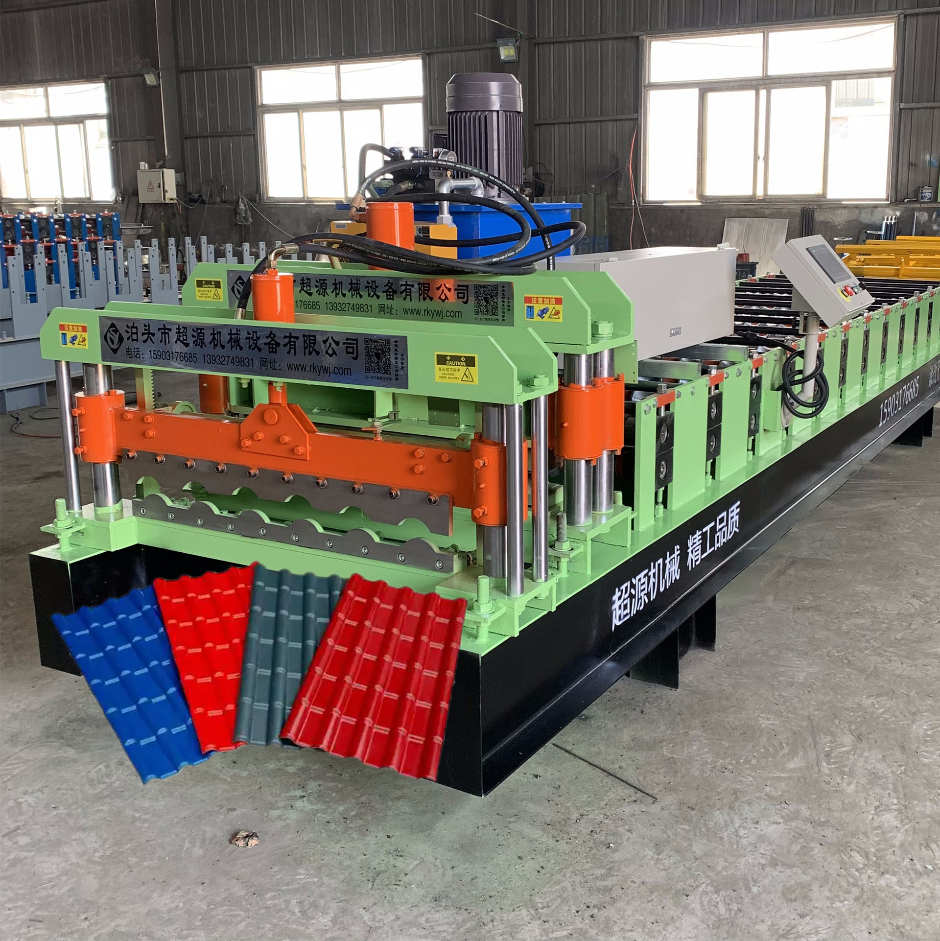 800 model imitation resin tile style roll forming machine