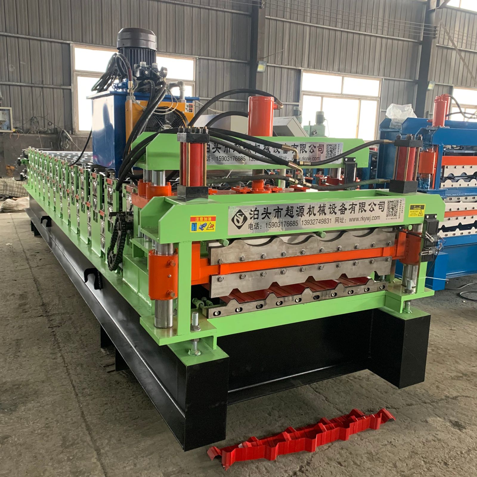 840 & Glazed Tile Double Layer Roll Forming Machine